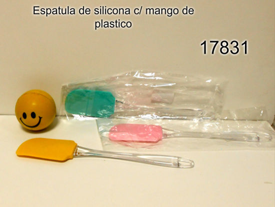 Imagen de ESPATULA SILICONA MANGO CRISTAL 24CM 10.24